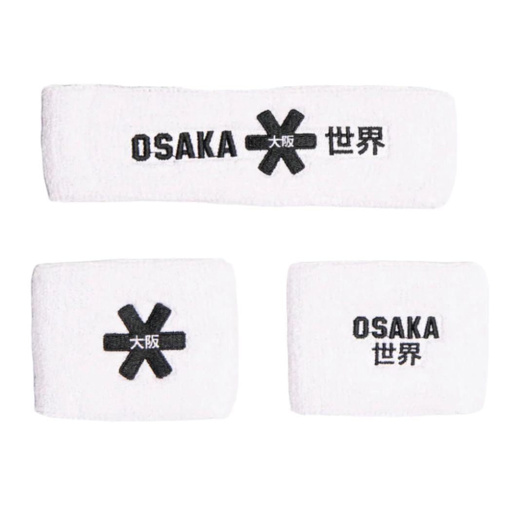 Osaka Svedbånd Sæt (Hvid) padellife