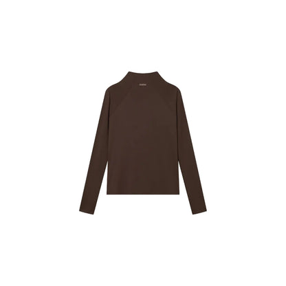 Cuera Active Zip Cardigan (Dark Brown)