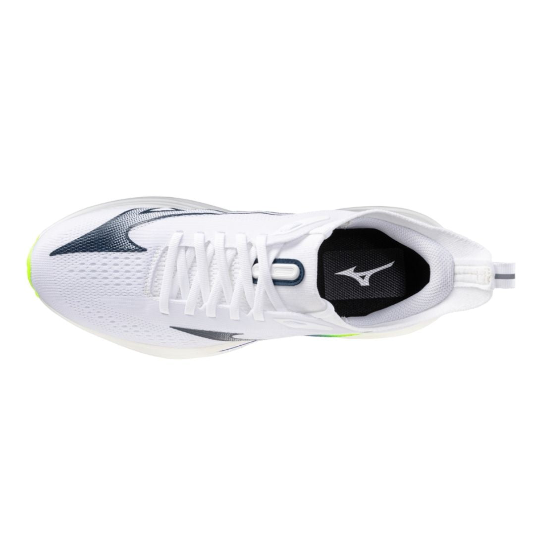 Mizuno Neo Zen Men Løbesko (White/Estate Blue/Lightning Yellow)