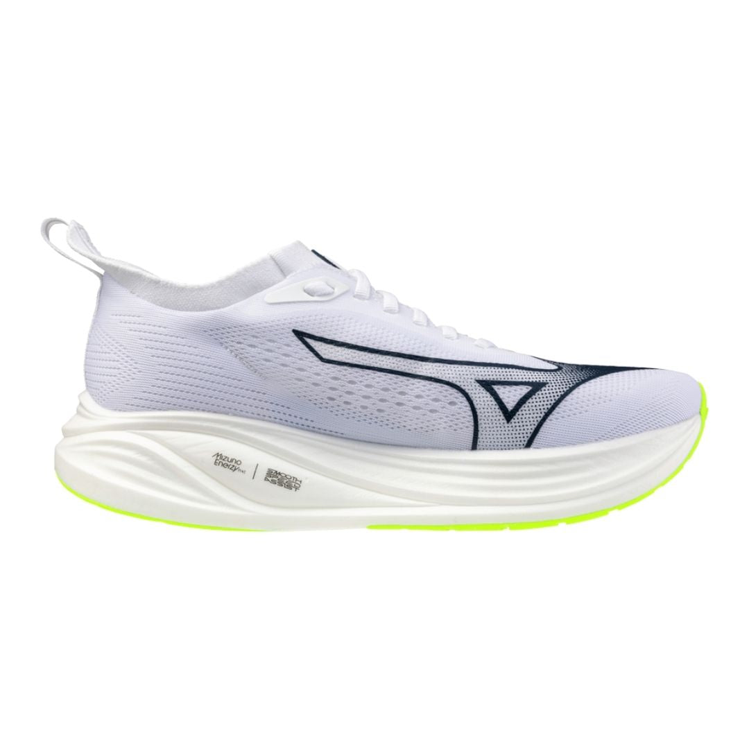 Mizuno Neo Zen Men Løbesko (White/Estate Blue/Lightning Yellow)