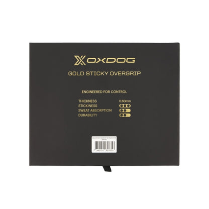 Oxdog Gold Sticky Overgrips 60 pack White