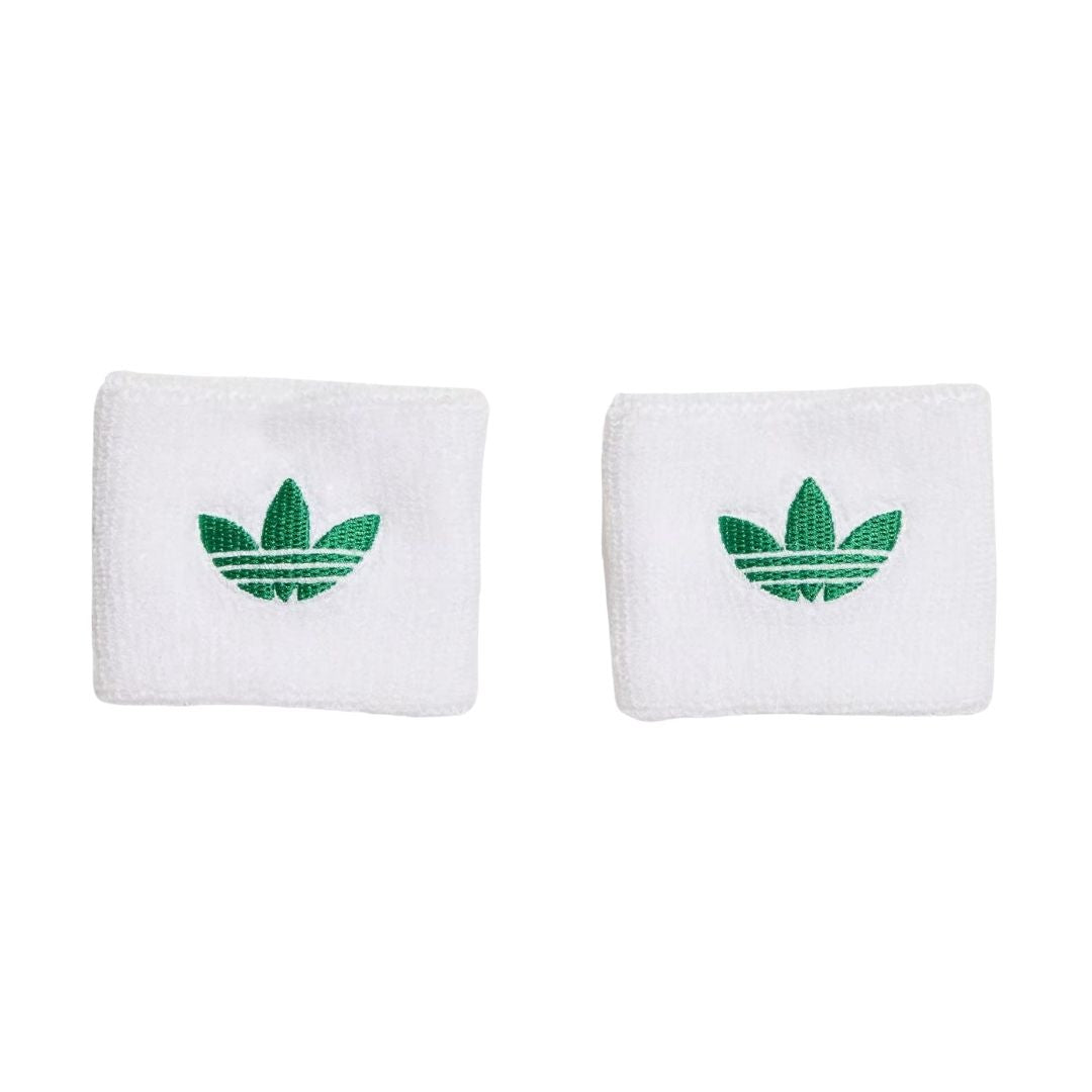 Adidas Originals Small Wristbands (2-pak, White/Green)
