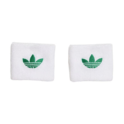 Adidas Originals Small Wristbands (2-pak, White/Green)