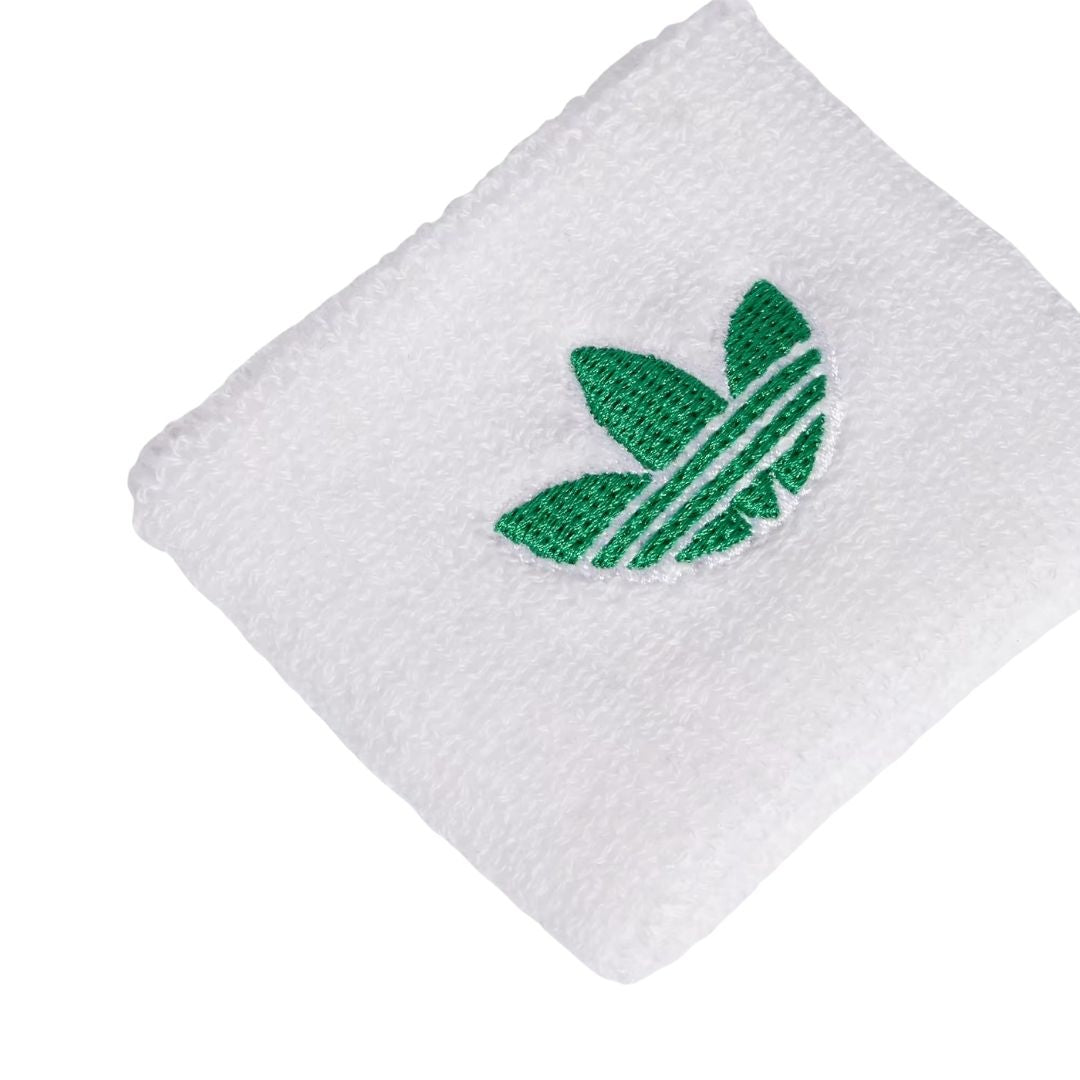 Adidas Originals Small Wristbands (2-pak, White/Green)