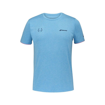 Babolat Crew Neck Tee Juan Lebron (Cyan Blue Heather)