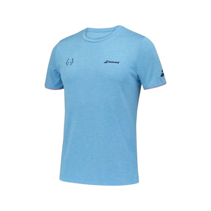 Babolat Crew Neck Tee Juan Lebron (Cyan Blue Heather)