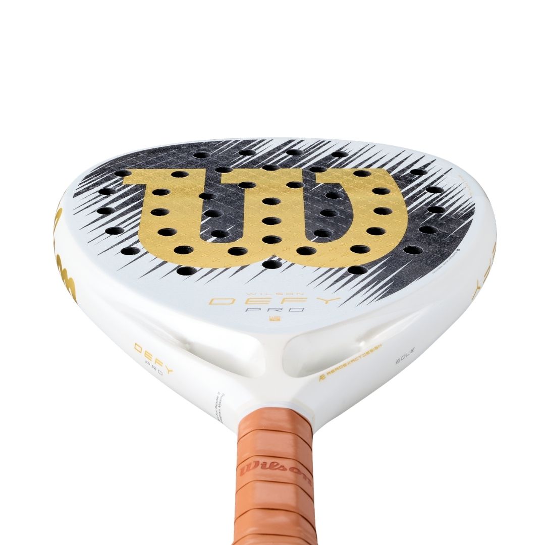 Wilson Defy Pro V1 SE Padelbat White Black Gold