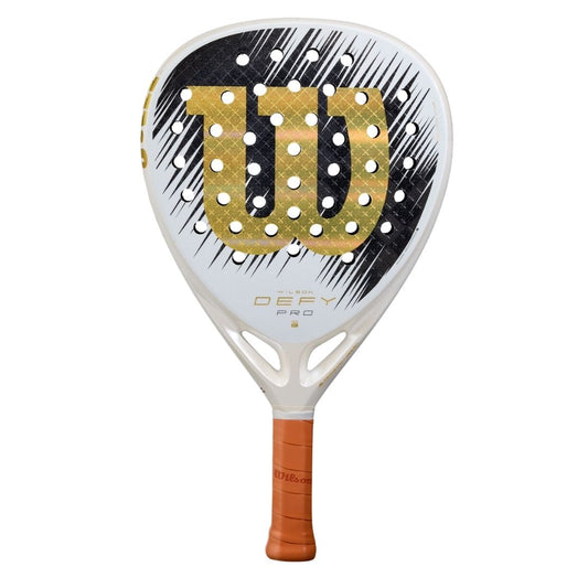 Wilson Defy Pro V1 SE Padelbat White Black Gold