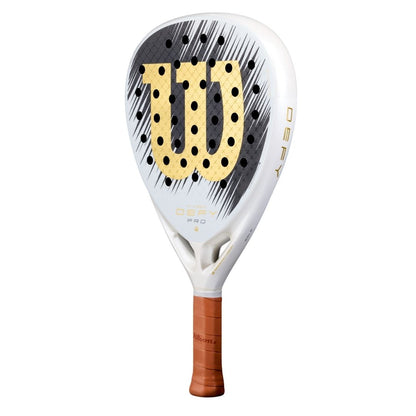 Wilson Defy Pro V1 SE Padelbat White Black Gold