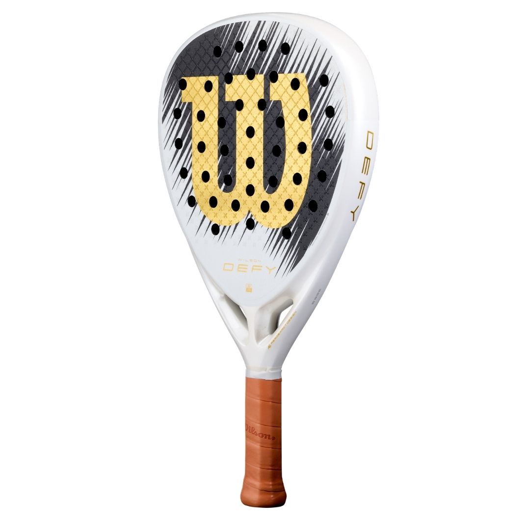Wilson Defy V1 SE Padelbat White Black Gold