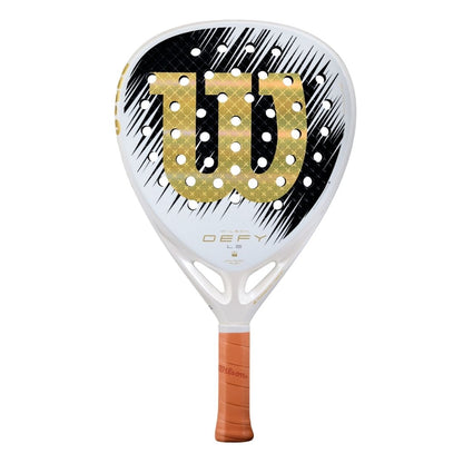 Wilson Defy LS V1 SE Padelbat White Black Gold