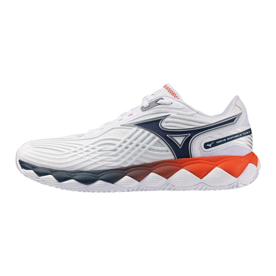 Mizuno Wave Enforce Tour 2 CC (U) (White/Insignia Blue/Orange)