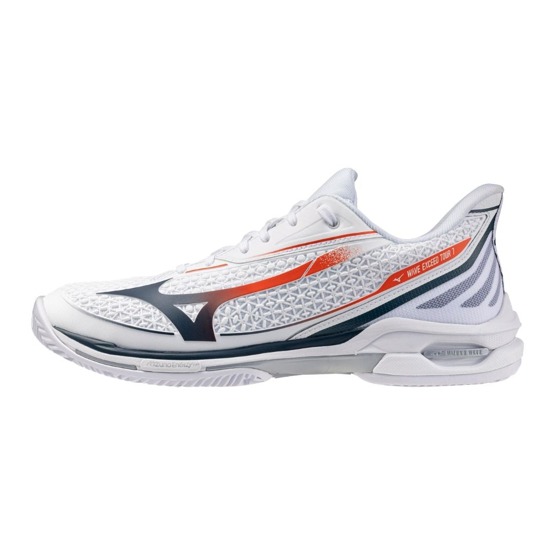 Mizuno Wave Exceed Tour 7 CC (U) (White/Insignia Blue/Orange)