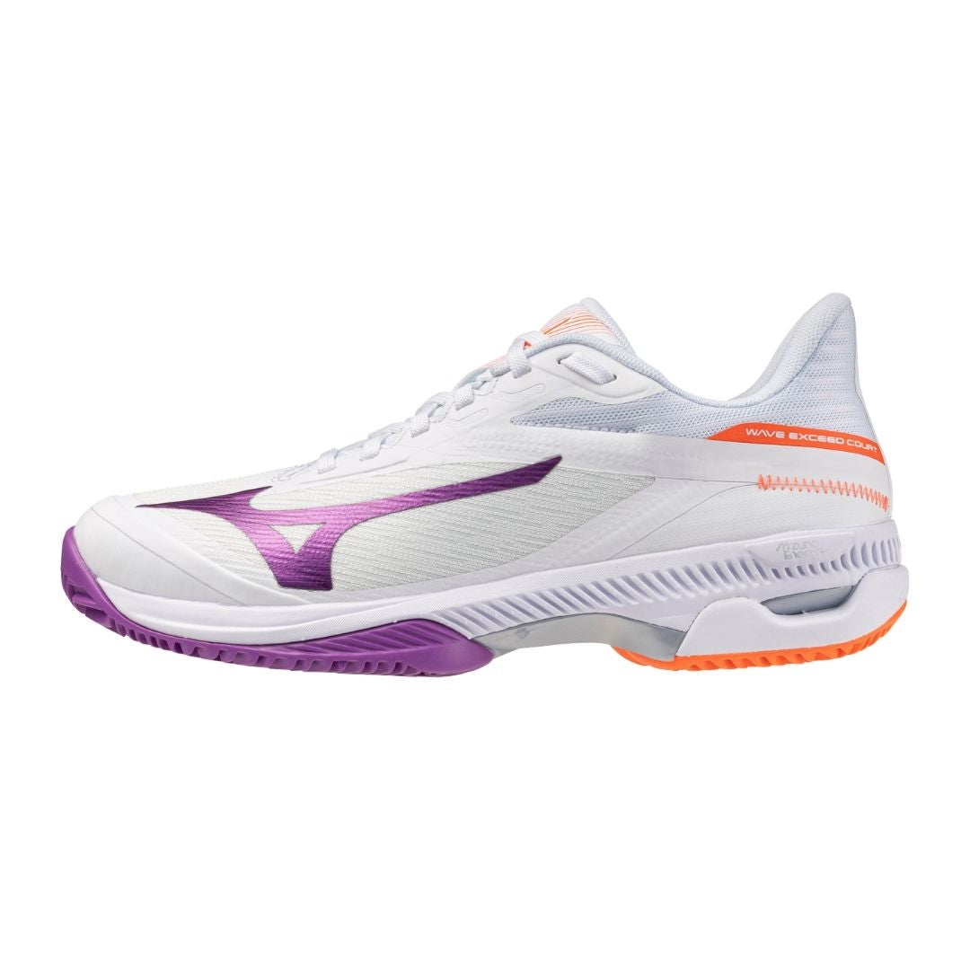Mizuno Wave Exceed Court CC (W) (White/Dahlia/Lava Orange)