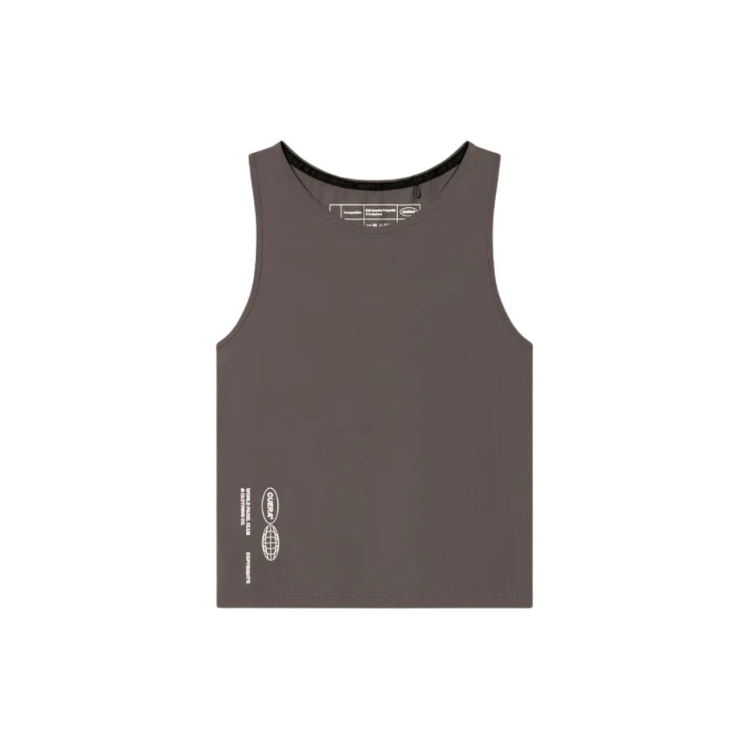 Cuera Oncourt Cropped Tank Top (Dark Brown)