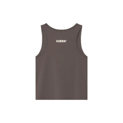 Cuera Oncourt Cropped Tank Top (Dark Brown)