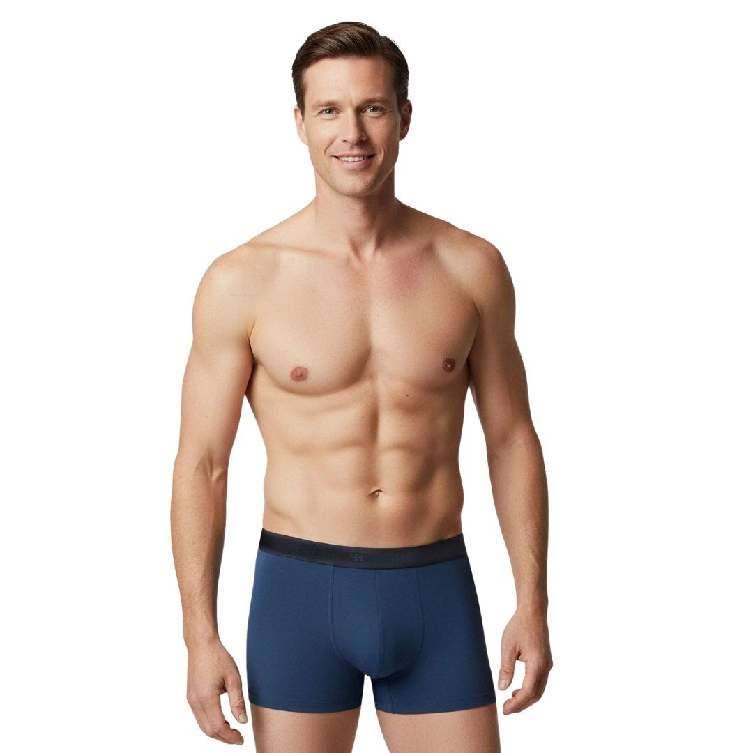 Impetus Plain Boxershorts (2-pak, Blue+Navy Blue)
