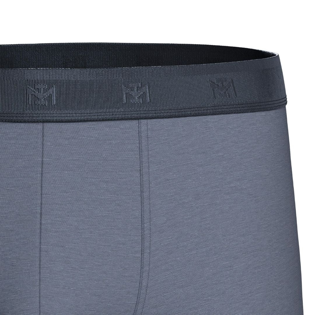 Impetus Plain Boxershorts (2-pak, Grey+Navy Blue)