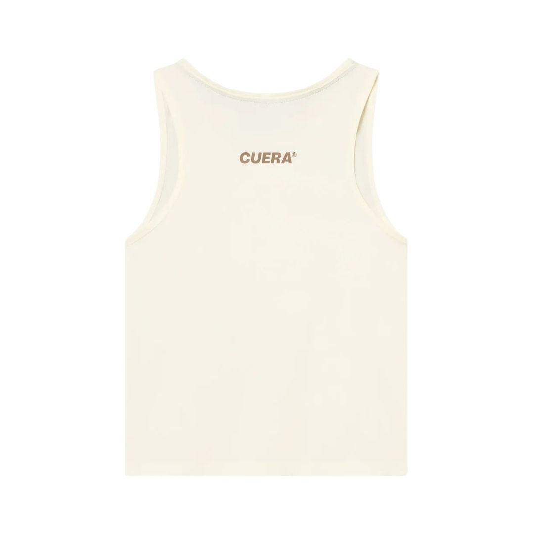 Cuera Oncourt Cropped Tank Top (Off White)