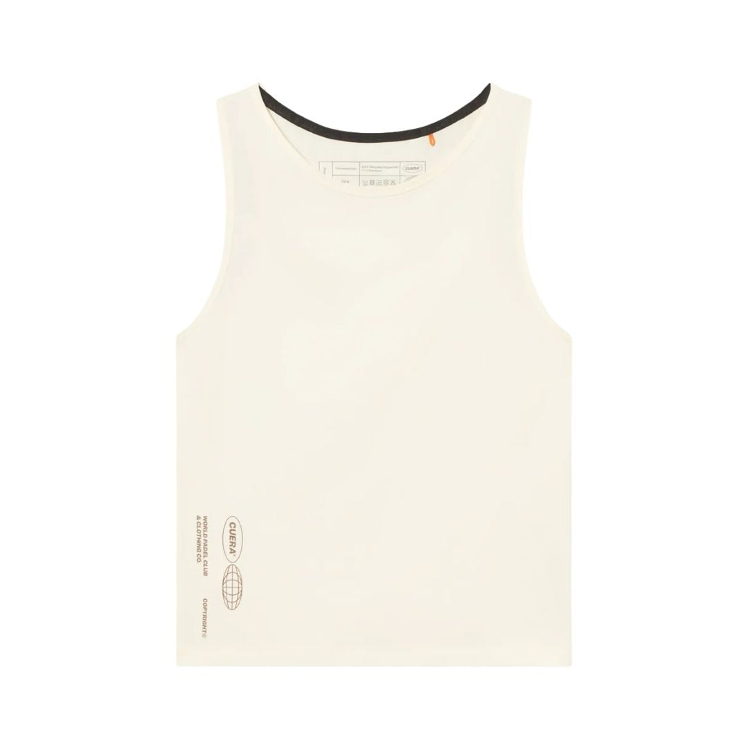 Cuera Oncourt Cropped Tank Top (Off White)