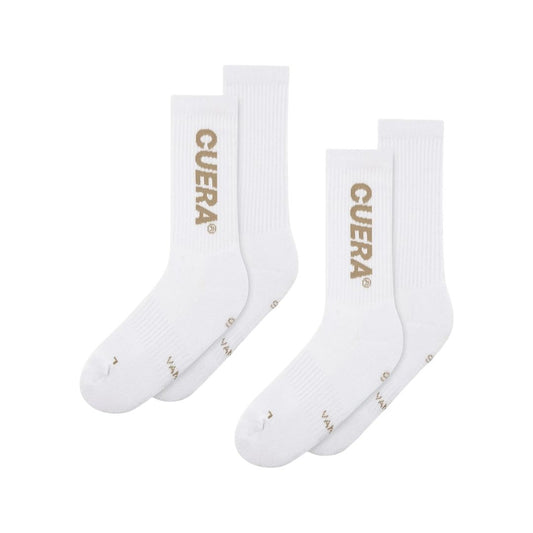 Cuera Padel Strømper (2-pak, White/Walnut)