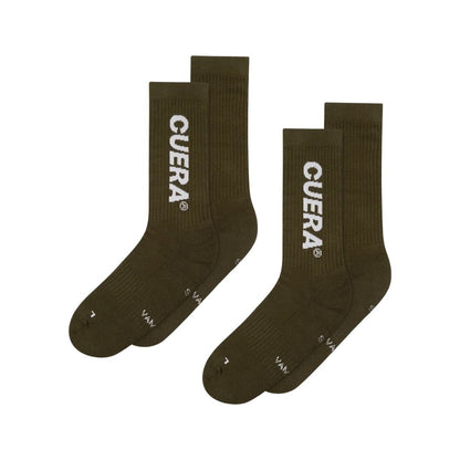 Cuera Padel Strømper (2-pak, Army/White)