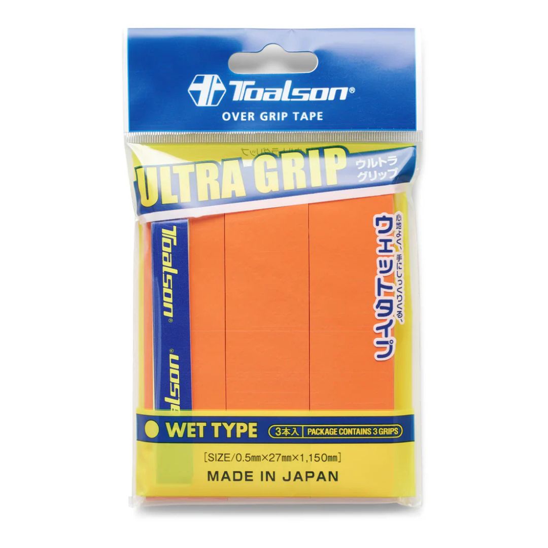 Toalson Ultra Grip 3-pak (Orange) padellife