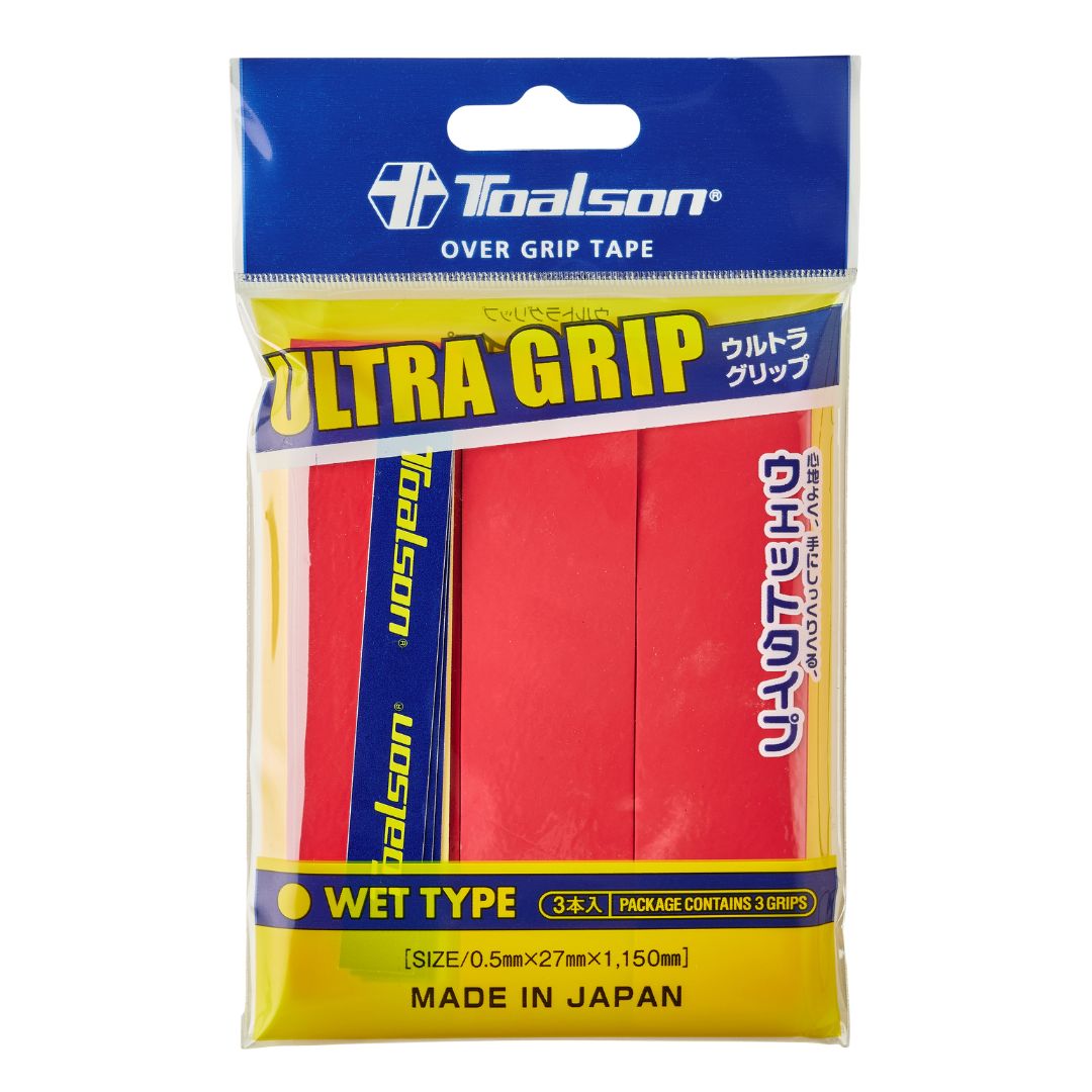 Toalson Ultra Grip 3-pak (Rød) padellife