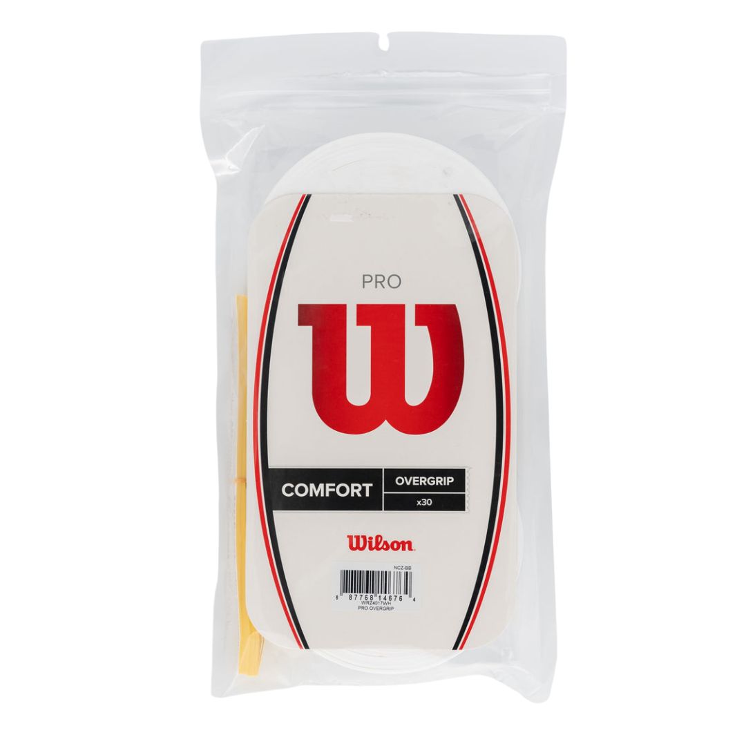 Wilson Pro Overgrip (Hvid, 30-pak) padellife