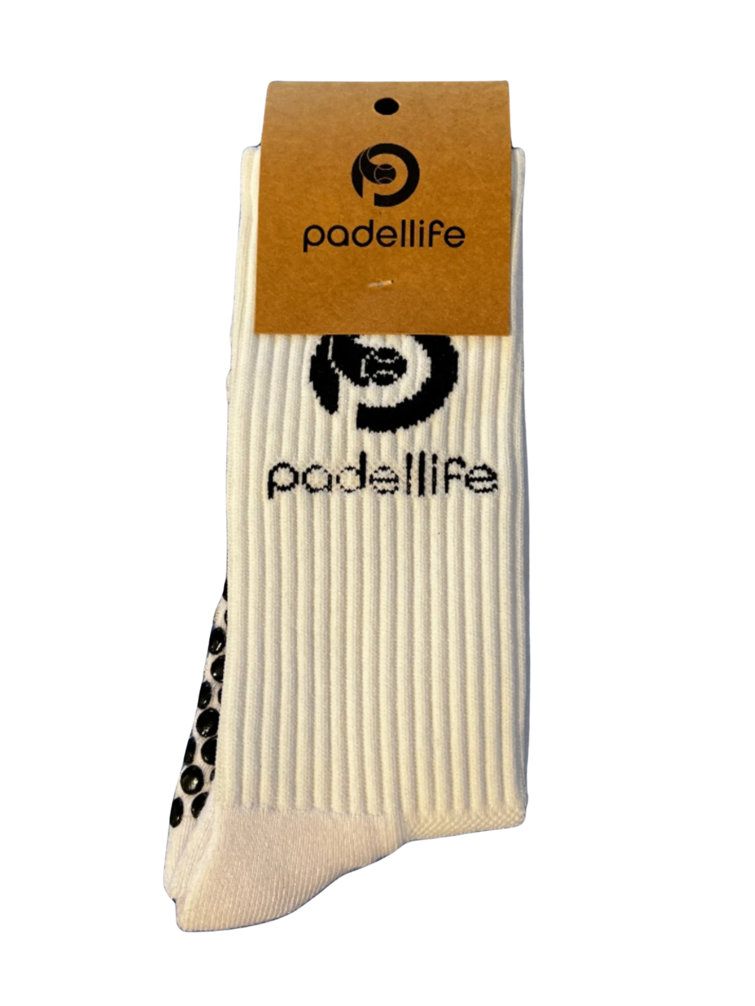 Padellife Gripsocks 2.0 (1 par, Hvid/Sort)