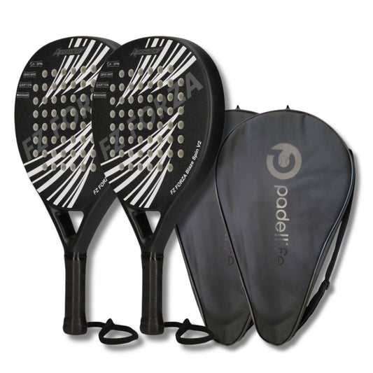 FZ Forza Blaze Spin V2 Pakketilbud (2 stk FZ Forza Blaze V2 Padelbat + 2 stk Padellife Padelcovers)