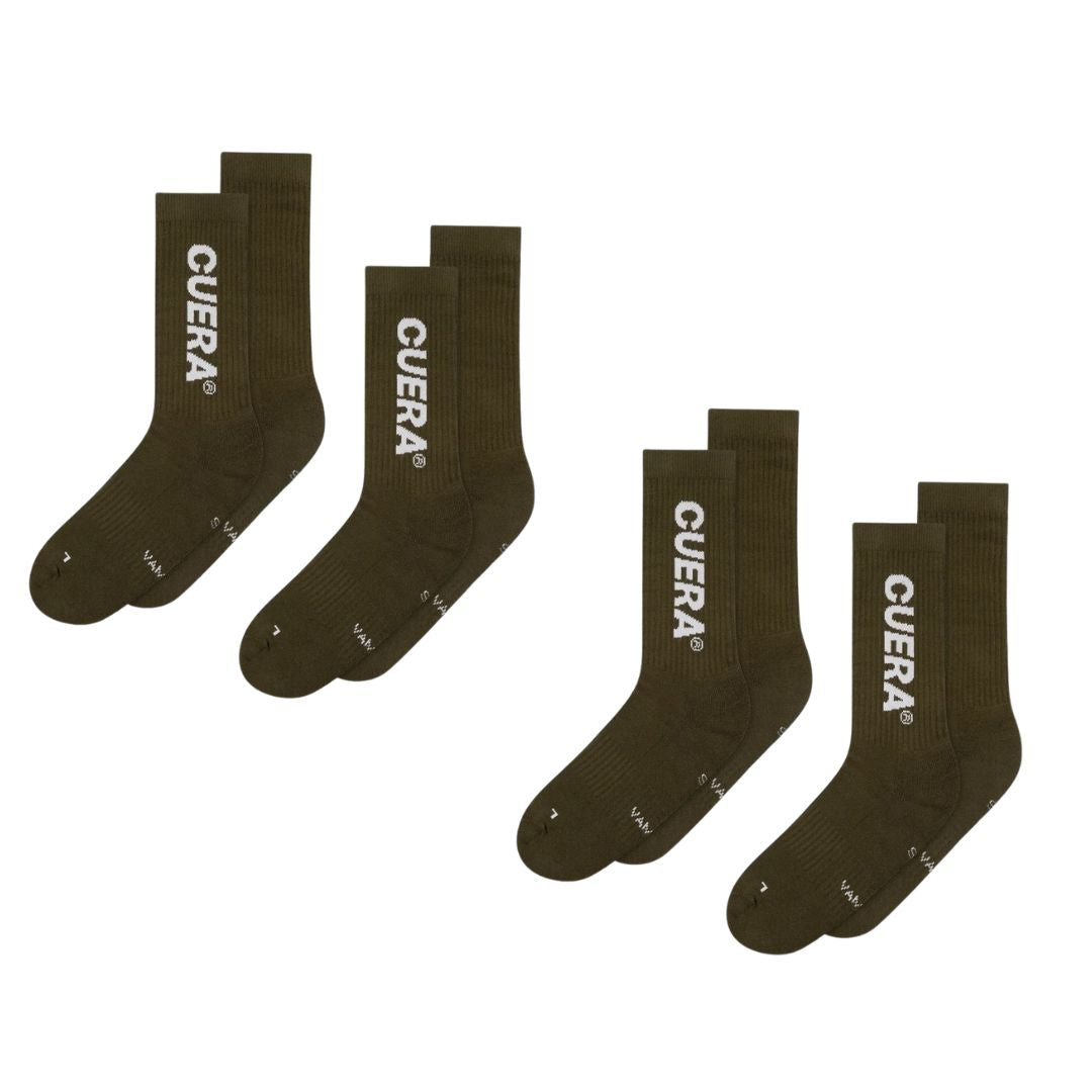Cuera Strømpepakke Army/White