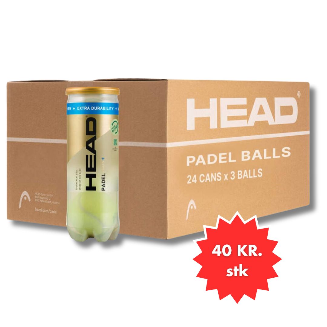 1 kasse med Head Padel Pro S+ Padelbolde (24 rør)