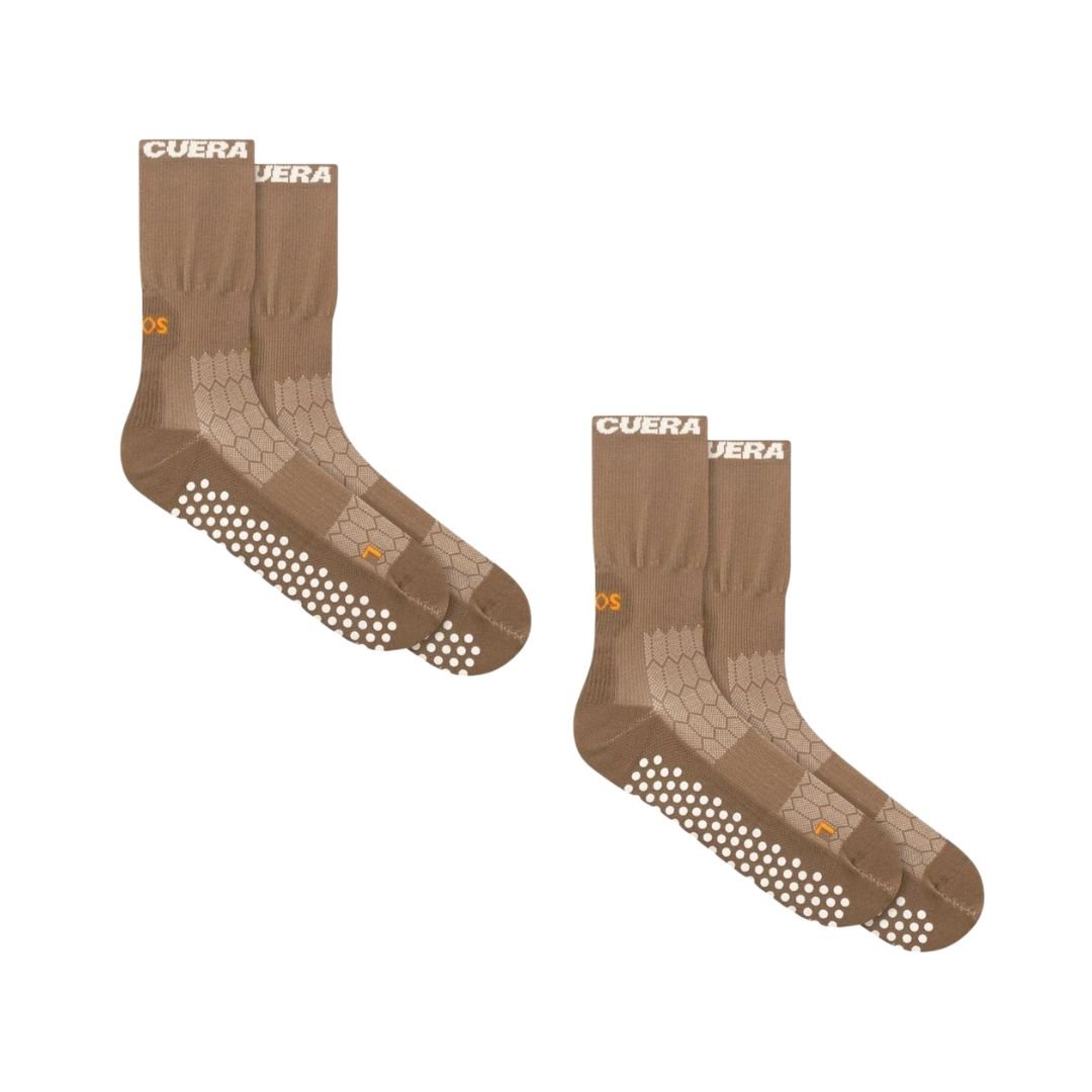 Cuera Oncourt Grip Socks 2-Pak (Walnut)