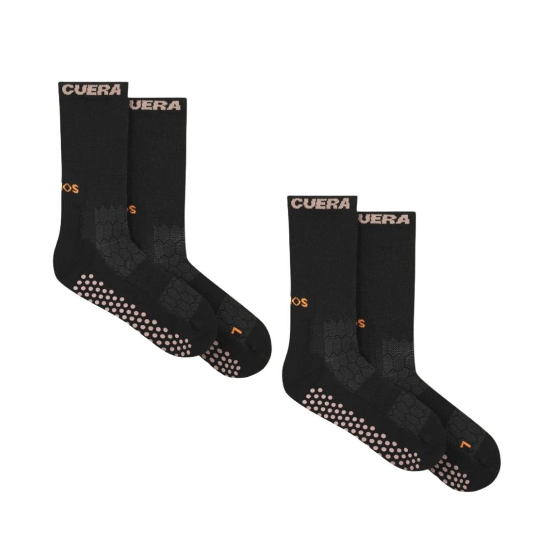 Cuera Oncourt Grip Sock Black 2-Pak