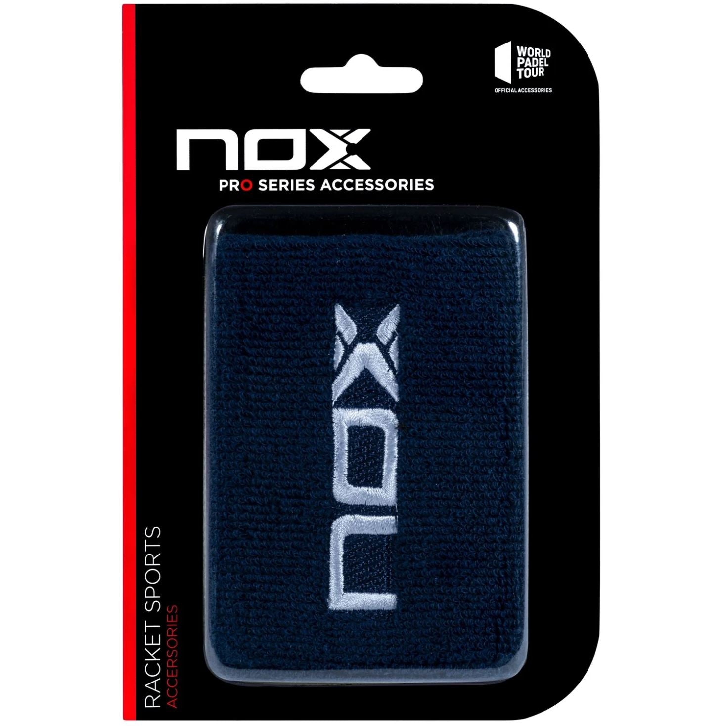 Nox Wristbands (2 stk., Navy med hvidt logo)