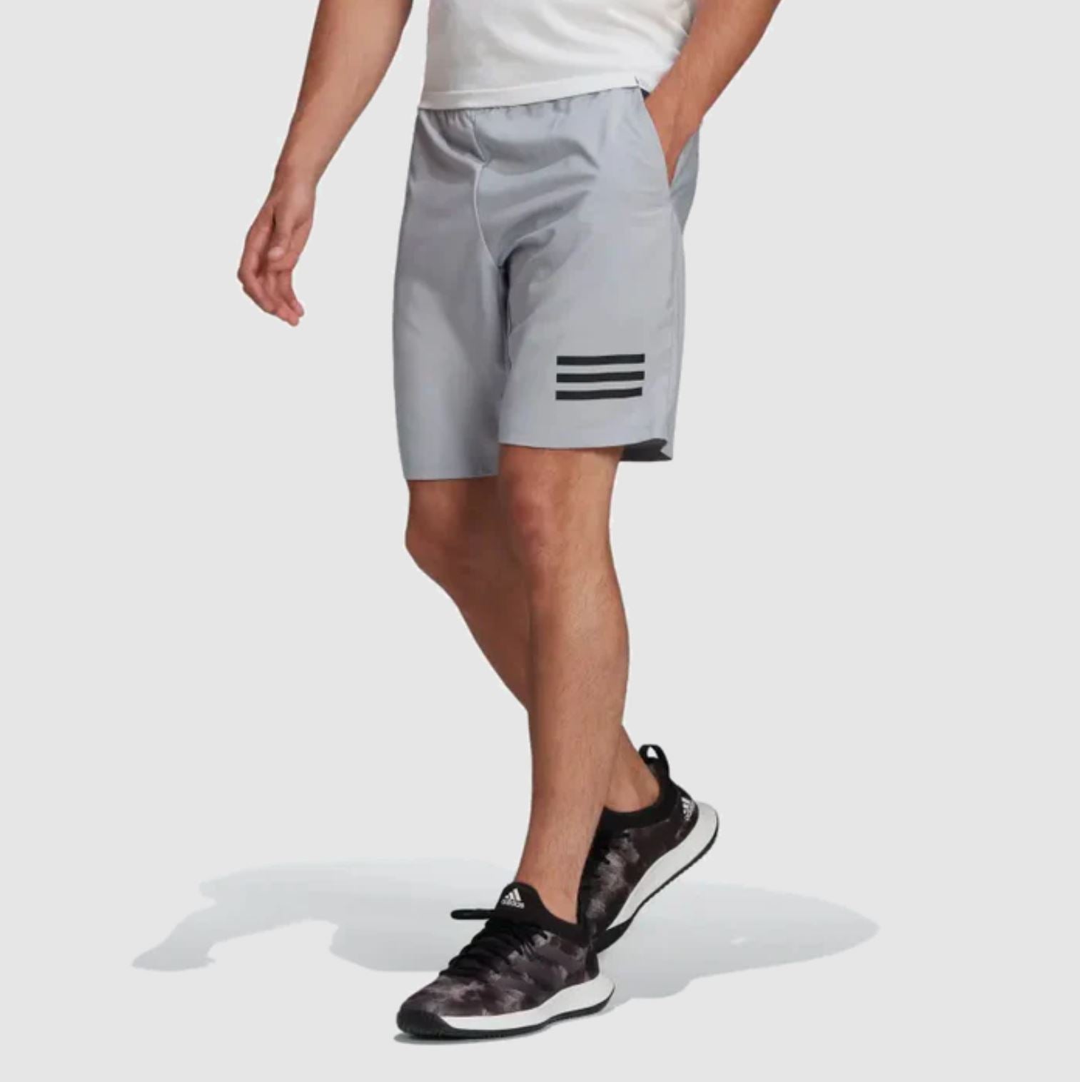 Adidas Club 3-Stripe Shorts (Halsil/Black)