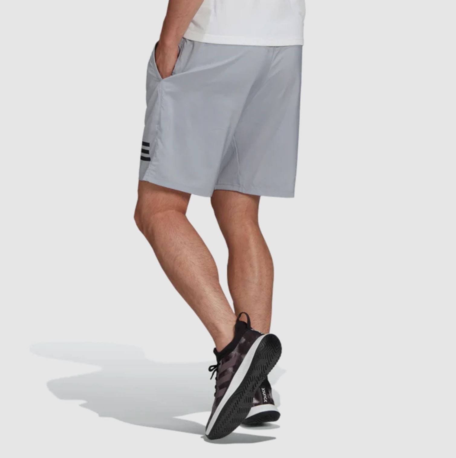 Adidas Club 3-Stripe Shorts (Halsil/Black)