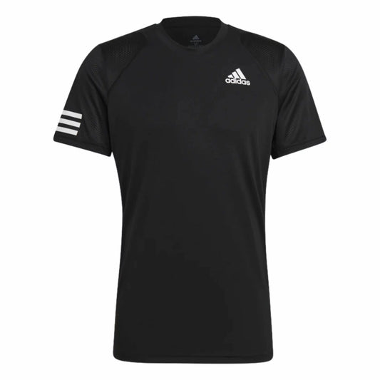 Adidas Club 3-stripe Tee (Sort) - Padellife.dk