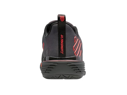 K-Swiss Ultrashot 3 Padelsko (Asphalt/Jet Black/Spicy Orange) - Padellife.dk