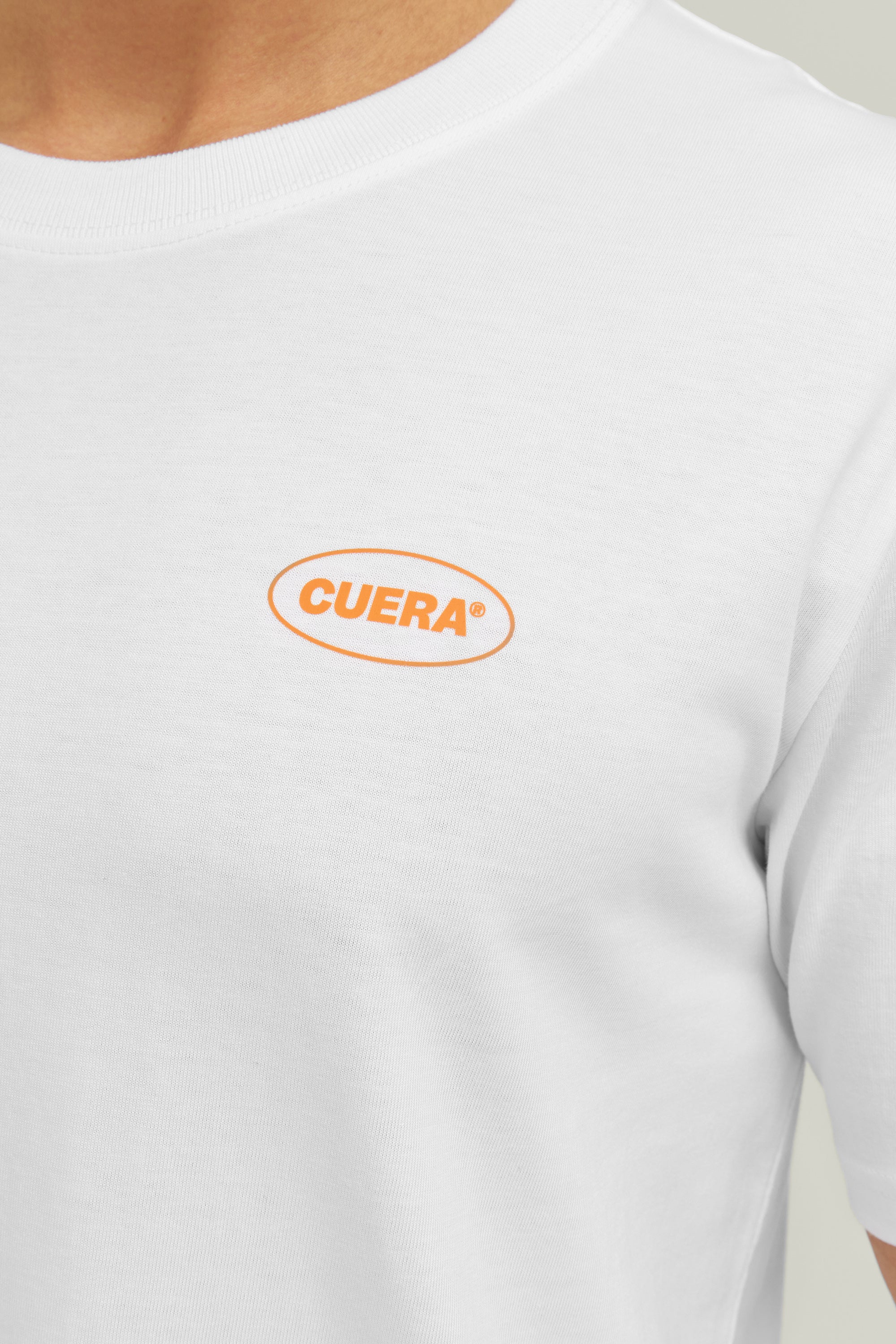 Cuera Relaxed Heavy offcourt T-shirt (Hvid)