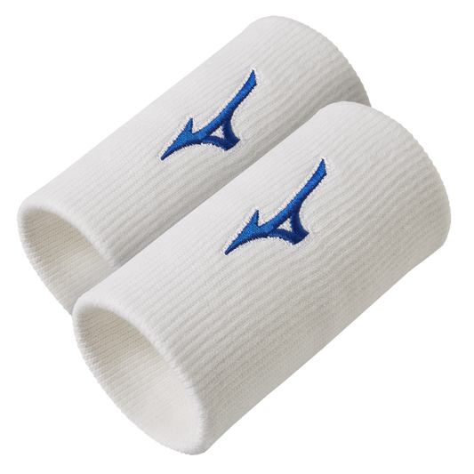 Mizuno Svedbånd Lange (2-Pak, Hvid) - Padellife.dk