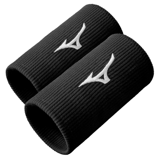 Mizuno Svedbånd Lange (2-Pak, Sort) - Padellife.dk