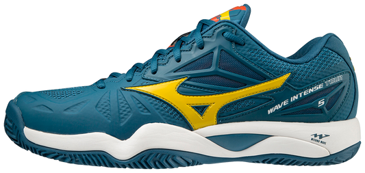 Mizuno Wave Intense Tour 5 CC Padelsko (Mens, Petroleum Grøn) - Padellife.dk