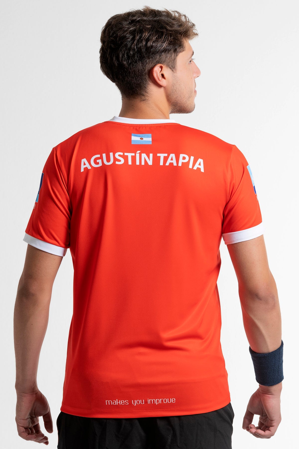 Nox Agustin Tapia Official T-shirt 2021 (rød) - Padellife.dk