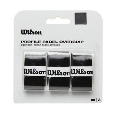 Wilson Profile Padel Overgrip (3-pak, sort) - Padellife.dk