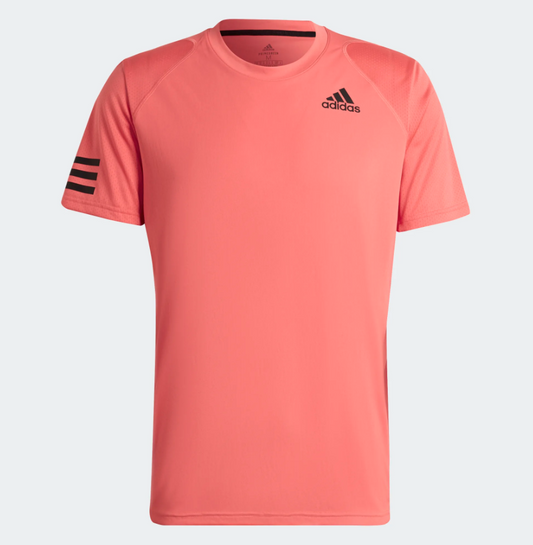 Adidas Club 3-Stripe T-Shirt (Lyserød) - Padellife.dk