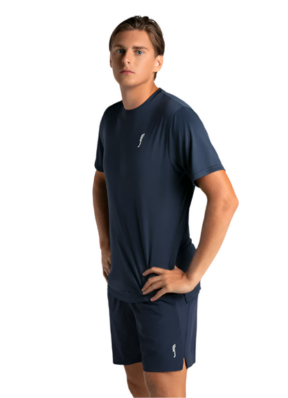 RS Padel Men's Performance Tee (Navy Blå) - Padellife.dk