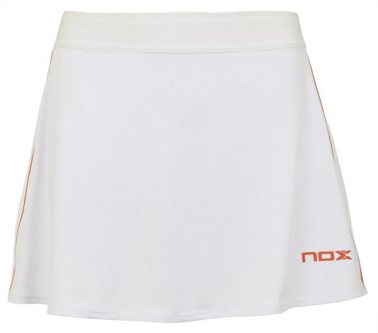 Nox Nederdel (Hvid med rødt logo) - Padellife.dk