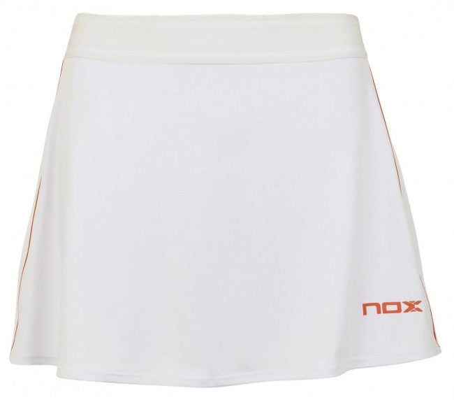 Nox Nederdel (Hvid med rødt logo) - Padellife.dk